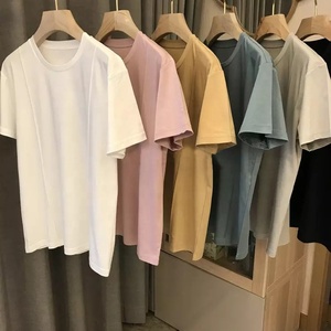 Camisetas de algodón para mujer, ropa de verano con cuello redondo, informal, Boutique - Product Image 2