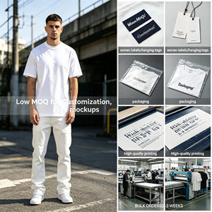 Custom Oversized <b>100</b>% Cotton Men's T-<b>shirt</b> Heavy Premium 220G High Quality T-<b>shirt</b> White Loose T-<b>Shirt</b> T-<b>shirt</b> for Men - Product Image 6