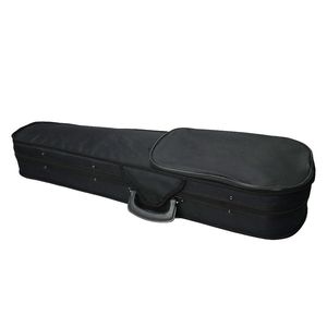 Custodia per violino 4/4 in tessuto nero resistente a forma triangolare con fodera beige, borsa e custodia per strumento - Product Image 1