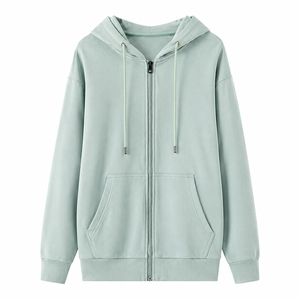 Sweat à capuche unisexe personnalisé avec logo imprimé, couleur unie, coupe ajustée décontractée, vêtement d'automne, 100% coton tricoté, respirant, écologique - Product Image 5