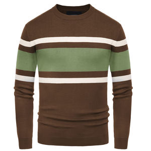 Pull en molleton chaud pour homme, tricoté, épais, pour l'hiver, en mélange doux de polyester/coton, imprimé numériquement, confortable - Product Image 2