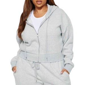 Ensemble de survêtement sportif pour femme, personnalisé, 2 en 1, en coton tricoté écologique, teint en pièce, comprenant un sweat à capuche et un pantalon de jogging, qualité supérieure - Product Image 5