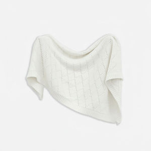 Export Quality Spring Autumn 210g-280g 100% Cotton <b>Knitted</b> Vietnam Rectangle Solid Color Cute Eco-Friendly Classic Baby <b>Blanket</b> - Product Image 3