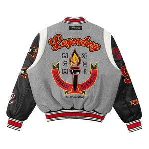 Chaqueta Varsity con Bordado Chenille, Parche con Logotipo Personalizado, Chaqueta Letterman, Chaqueta de Béisbol Vintage, Chaqueta Universitaria de Béisbol para Hombre - Product Image 5