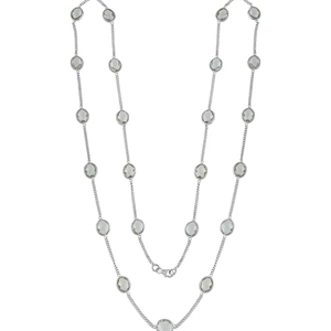 Collar de Amatista Verde en Plata de Ley 92.5 KLSS-40201 - Product Image 1