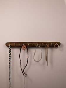 Wooden <b>Wall</b> Mounted Peg with Multiple Hook <b>Rack</b> Space Saving Organizer <b>for</b> <b>Key</b> Hats Bags and accessories Display Wholesale - Product Image 2