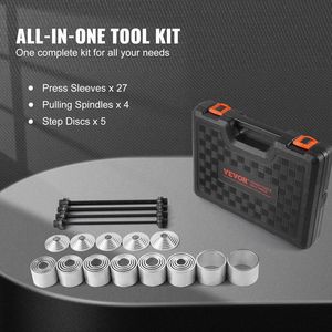 Kit de démontage de roulements à douille en acier de 36 pièces, manchon de presse à tirer, emballage rigide pour outil de démontage de voiture-Installation facile - Product Image 5
