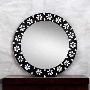 Elite Decorative Bone Inlay <b>Mirror</b> <b>Frame</b> Featuring Intricate Craftsmanship And Luxury Interior Appeal - Product Image 1