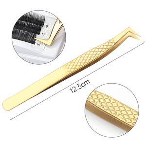 <b>Eyelashes</b> Tweezers Stainless Steel High Quality Tweezers for <b>Eyelash</b> <b>Extensions</b> Kits Manicure Instruments - Product Image 4