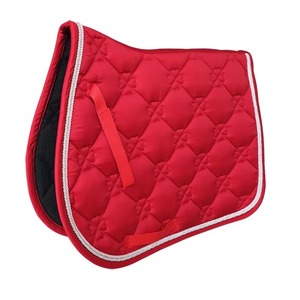 Tapis de selle pour cheval de qualité supérieure en coton et polyester avec sangle de maintien absorbant les chocs pour le dressage, le saut d'obstacles et l'équitation - Product Image 4