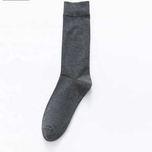 Calcetines de Vestir para Hombre, Color Azul Marino Sólido, 100% Algodón, Transpirables, Tejido de Punto, Estilo Minimalista, para Primavera, Calcetines de Alta Calidad - Product Image 3