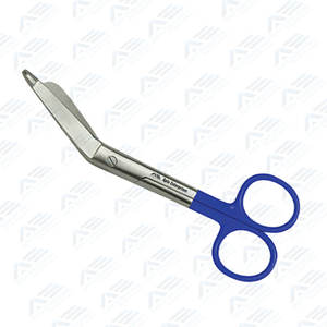 Tijeras Manuales para Cortar Vendajes, Instrumento Médico Quirúrgico de Acero Inoxidable, Tijeras de Enfermería con Punta Redonda - Product Image 3