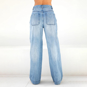 Jeans de Boutique de Moda Femenina Premium, Pantalones de Mezclilla Elástica de Alta Calidad, Diseño Personalizado, Venta al Por Mayor - Product Image 3