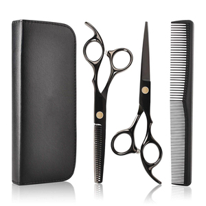 Ensemble de ciseaux de coiffure professionnels en acier inoxydable pour salon de coiffure / Nouveauté, prix de gros pour ciseaux de barbier - Product Image 4