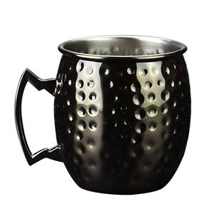 Mug Moscow Mule en cuivre martelé de 16 oz, tasse en cuivre pur massif avec poignée en laiton, mug à bière avec revêtement en acier inoxydable de qualité alimentaire - Product Image 2