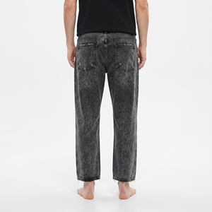 Jeans Baggy Vintage Personnalisés pour Garçons, Délavés à l'Acide, Coupe Large, Effet Usé, Pantalon Décontracté Tendance Streetwear - Product Image 2