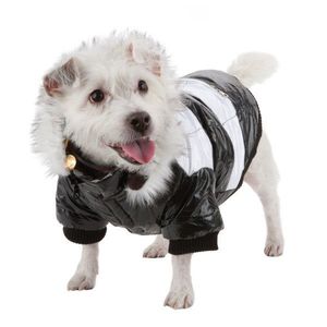 Cappotto Parka Ultra Morbido a Righe per Animali Domestici, Abbigliamento Alla Moda per Animali - Product Image 5