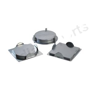 Stylish Durable Metal Drink Coaster <b>Table</b> <b>Protector</b> for Hot & Cold Beverages & Utensils - Product Image 1