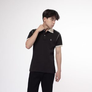 เสื้อยืดแขนสั้นผู้ชาย TST 9167.1 ลายพิมพ์ตัวอักษร โลโก้ที่คอหลัง สีดำ ผ้าถักแบบไม่ทอ ระบายอากาศได้ดี - Product Image 6