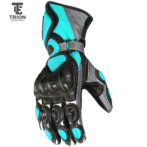 Gants en cuir véritable pour motocross, course automobile, sport, imperméables, nouvelle conception pour hommes, gants de moto - Product Image 3