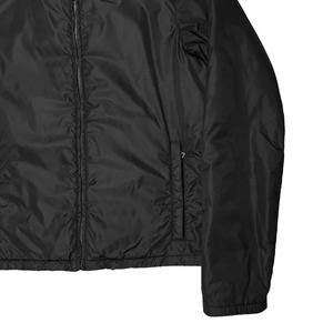 Blouson Bomber en Jean Personnalisé OEM pour Homme avec Logo Brodé, Col Montant Enduit et Appliques Hiver - Product Image 3