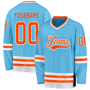 Maillot de hockey sur glace personnalisé haut de gamme USA, respirant, uniforme de sport, vente en gros - Product Image 4