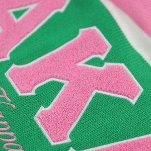 เสื้อสเวตเตอร์สีดำชมพูติดกระดุมด้านหน้าสำหรับผู้หญิง เสื้อคาร์ดิแกนแขนยาว เสื้อถักแฟชั่นลำลอง สไตล์คัลเลอร์บล็อก เสื้อผ้าสำหรับใส่ทุกวัน - Product Image 6