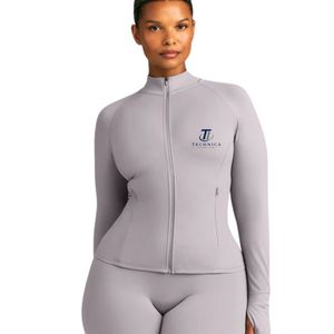 Women's Casual <b>Lightweight</b> Zip Up <b>Jacket</b> Soft Touch Activewear Sports <b>Jacket</b> for Gym <b>Running</b> Training Custom OEM ODM Wholesale - Product Image 1