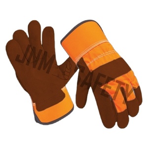 Gants de sécurité en cuir de vachette pleine fleur, résistants aux flammes, pour les travailleurs du bâtiment, gants de travail pour monteurs canadiens - Product Image 3