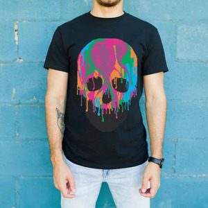 Camisetas de Hombre al por Mayor de Fábrica, Cuello Redondo, Estilo Vintage con Pedrería, Logotipo Personalizado, 100% Algodón, Estilo Urbano, Ropa Mixta al por Mayor - Product Image 1