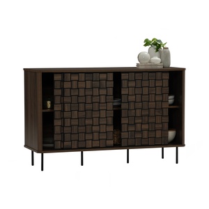Classic Modern 1.2m <b>Sideboard</b> Table <b>Storage</b> with 3 Doors Premium Wood Veneer Credenza for Hospitality and Residential Project - Product Image 6