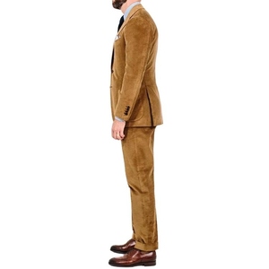 Winter New Arrival Brown Worsted Breathable Single Breasted Plus Size British Style Men's Suits <b>Blazer</b> <b>Sets</b> Groom Dinner Prom - Product Image 2