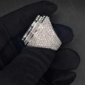 <b>Iced</b> Out Moissanite <b>Ring</b> Panther Face Band Micro Insert Pavé Jewelry for Party Gift - Product Image 1