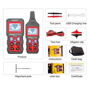 NOYAFA NF-826 Localizador de Cables Subterráneos Popular para Detección de Fallas en Cables de 12-400V, Rastreo de Tuberías, Precisión de 1-2m de Profundidad - Product Image 4