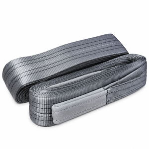 Eslinga de Elevación Plana de 4 Toneladas, 100 mm × 5 m, Poliéster Industrial Reforzado, Construcción con Ojales, Fabricante Experimentado, OEM Disponible - Product Image 1