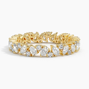 Anillo de Eternidad Completo con Diamantes y Racimo de Piedras Ornamentales - Product Image 2