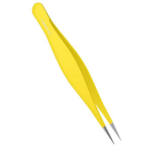 Pinzas de Cejas de Acero al Carbono Resistentes y Duraderas con Diseño Ergonómico, Punta Inclinada de Precisión para Uso Facial - Product Image 3