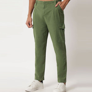 Pantalon cargo pour homme personnalisé à faible MOQ, décontracté, léger, effet délavé, fabriqué au Pakistan - Product Image 3