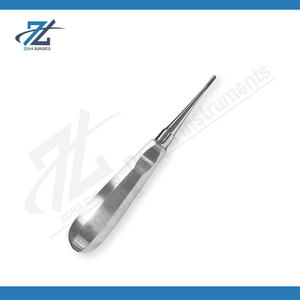 Élévateur dentaire à pointe droite ou courbée en acier inoxydable pour extraction dentaire, équipement dentaire fabriqué au Pakistan - Product Image 3