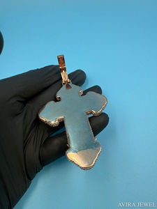 Colgante de Moissanita Genuina de Plata de Ley 925, Chapado en Oro Rosa, Sin Níquel, Sin Plomo, 3 CT, Unisex, para Fiestas - Product Image 6