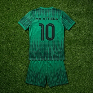 Custom Green Soccer Uniform Set <b>Short</b> Sleeve <b>Football</b> Jersey <b>Shorts</b> <b>Socks</b> Team Sportswear - Product Image 6