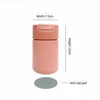 Bouteille isotherme à double paroi en acier inoxydable SUS 304 de 8 oz/250 ml avec revêtement en porcelaine, design moderne et luxueux, pour café et thé, garde au chaud/au froid 4-6 heures, au froid 8-10 heures