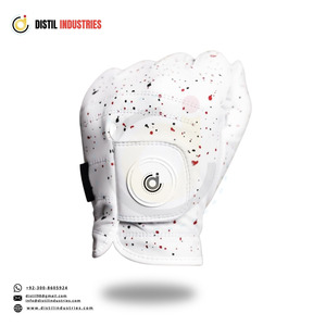 Custom Made Men's Premium White Cabretta Leather Golf Glove Right Hand Non-Slip <b>Hook</b> Loop Closure Unisex Outdoor Sports Use - Product Image 4