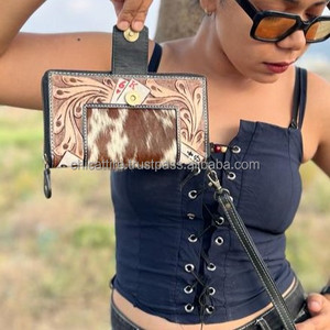 กระเป๋าคลัทช์หนังวัวสำหรับผู้หญิงกระเป๋าคลัทช์ที่ออกแบบมาใหม่มีหลายรูปแบบสำหรับผู้หญิงกระเป๋าสตางค์ตะวันตกดีไซน์ใหม่ - Product Image 4