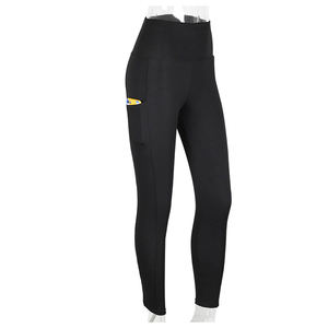 Pantalones Deportivos de Cintura Alta para Mujer, Leggings con Costuras, Bolsillos y Diseño de Parches, Ajustados, Sin Costuras, Color Sólido, Novedad 2026 - Product Image 1
