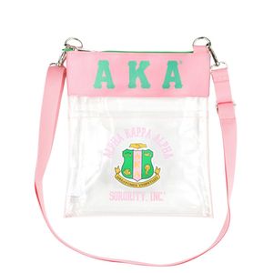 Clear Cross Body Bag Women <b>Pink</b> Green Transparent Shoulder Bag Casual Fashion <b>Purse</b> Lightweight Travel Storage Handbag - Product Image 1