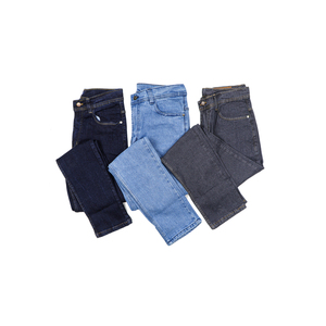 Nouveau design – Jean Hiphop empilé personnalisé pour homme, pantalon évasé décontracté avec boucle latérale, taille mi-haute, en denim léger, couleur et logo personnalisables - Product Image 4