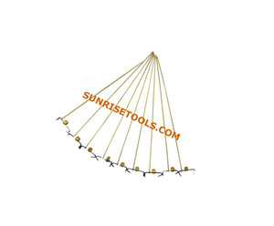 Outils de pose de bijoux en laiton, forme triangulaire, pour la création de bracelets - Product Image 2