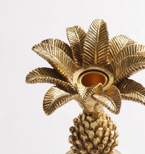 Golden Pineapple Candle Stand <b>Brass</b> Home Decoration Durable Metal Holder - Product Image 4