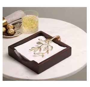 Home Dining Table Top Napkin Holder Metal <b>Wedding</b> Restaurant Napkin Holder Premium Decoration Use High Demanding Napkin Boxes - Product Image 3